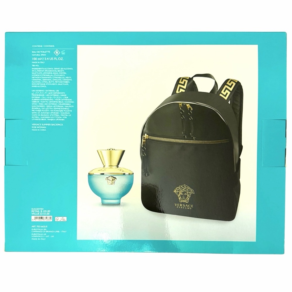 Versace Dylan Turquoise 2-Piece Eau de Toilette Summer Backpack Gift Set Women